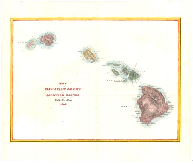 Map of the Hawaiian Group or Sandwich Islands by the U.S. Ex. Ex.