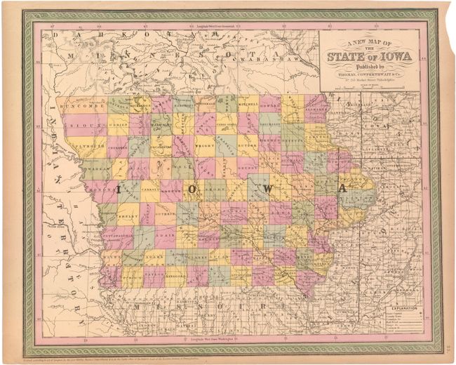 A New Map of the State of Iowa