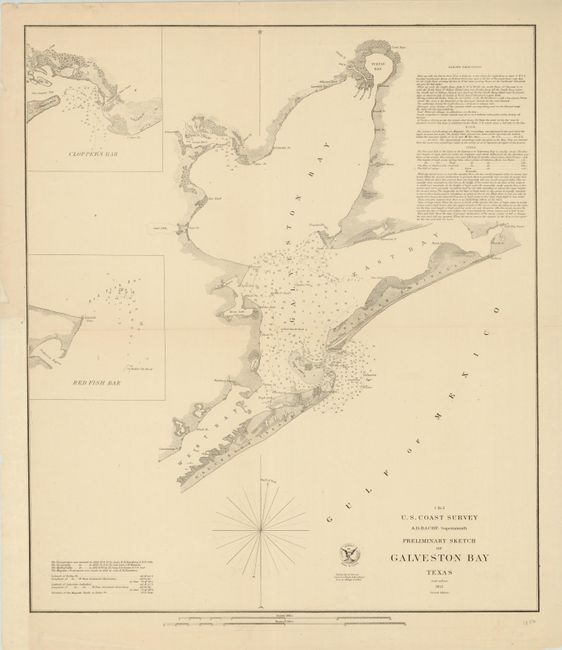 Preliminary Sketch of Galveston Bay Texas