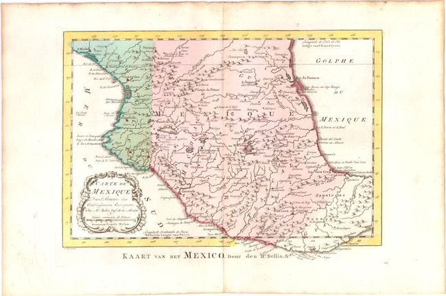 Carte du Mexique pour l'Histoire des Establissemens Europeens