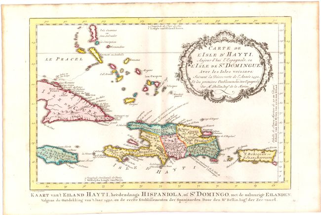 Carte de l'Isle d'Hayti, Aujour d'hui l'Espagnole, ou l'Isle de St. Domingue, avec les Isles Voisines...