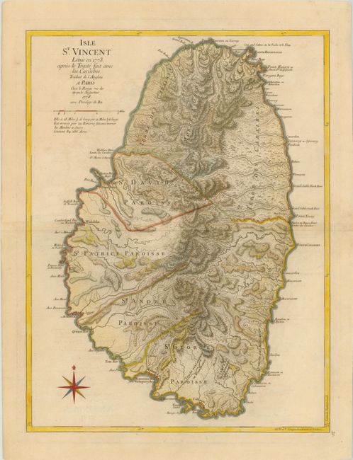 Isle St. Vincent Levee en 1773. Apres le Traite Fait avec les Caraibes