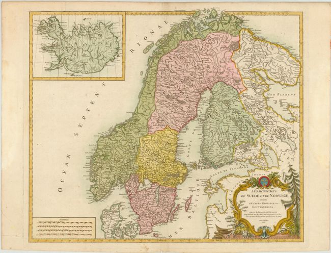 Les Royaumes de Suede et de Norwege, Divises en leurs Provinces ou Gouvernemens