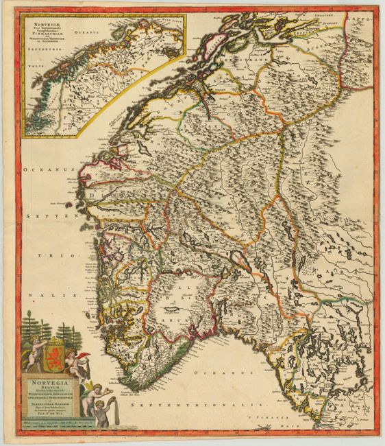 Norvegia Regnum Divisum in suos Dioeceses Nidrosiensem, Bergensem, Opsloensem, et Stavangriensem et Praefecturam Bahusiae...