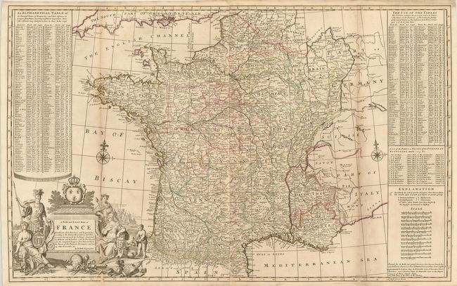 A New and Exact Map of France Dividid into all its Provinces and Acquisitions, According to the Newest Observations, and that Accurate Survey Made by the King's Command by Mr. Picar and de la Hire