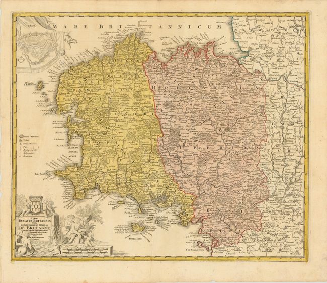 Tabula Ducatus Britanniae Gallis le Gouvernemt. General De Bretagne