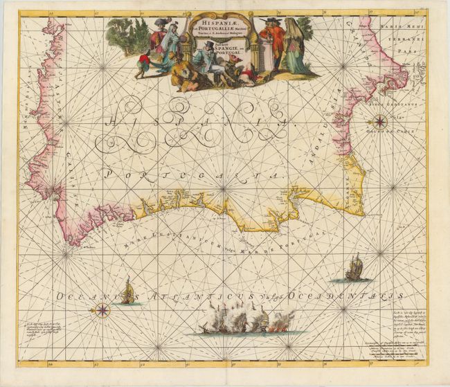 Hispaniae, et Portugalliae Maritimi Tractus, a S, Andero, ad Malagam