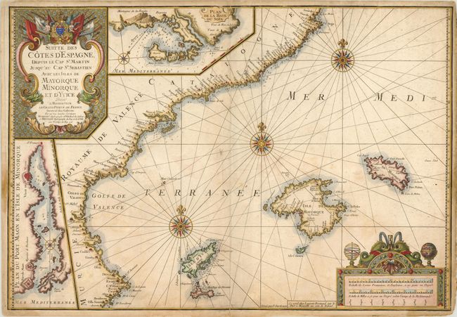 Suitte des Cotes d'Espagne, Depuis le Cap St. Martin Jusqu'au Cap St. Sebastien avec les Isles de Mayorque Minorque et d'Yvice