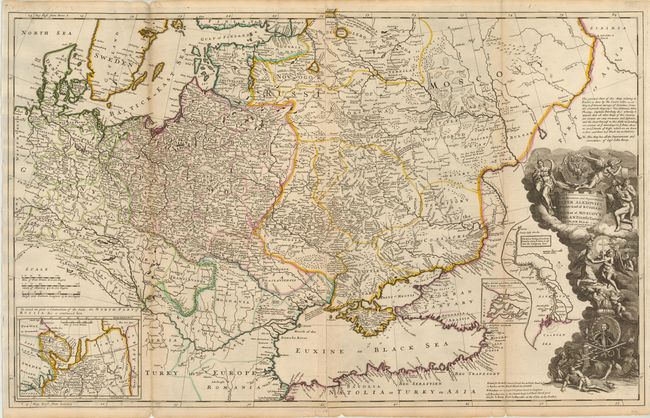To His Most Serene and August Majesty Peter Alexovitz Absolute Lord of Russia &c. This Map of Moscovy, Poland, Little Tartary, and ye Black Sea &c. is Most Humbly Dedicated