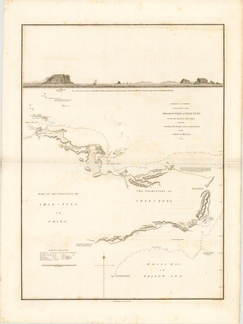 A Sketch by Compass of the Coast of the Promontory of Shan-Tung with the Track of the Ships