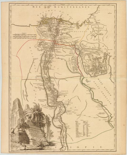Carte de l'Egypte Ancienne et Moderne...