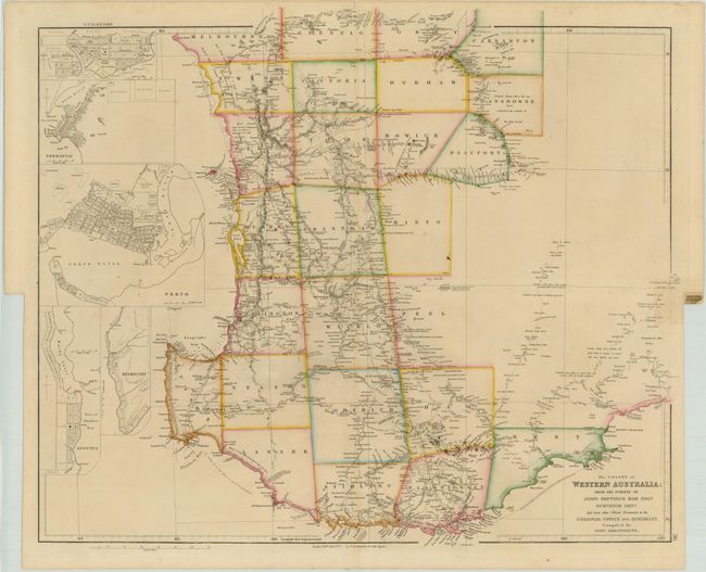 The Colony of Western Australia from the Surveys of John Septimus Roe Esqr. Surveyor Genl. and from other Official Documents in the Colonial Office and Admiralty