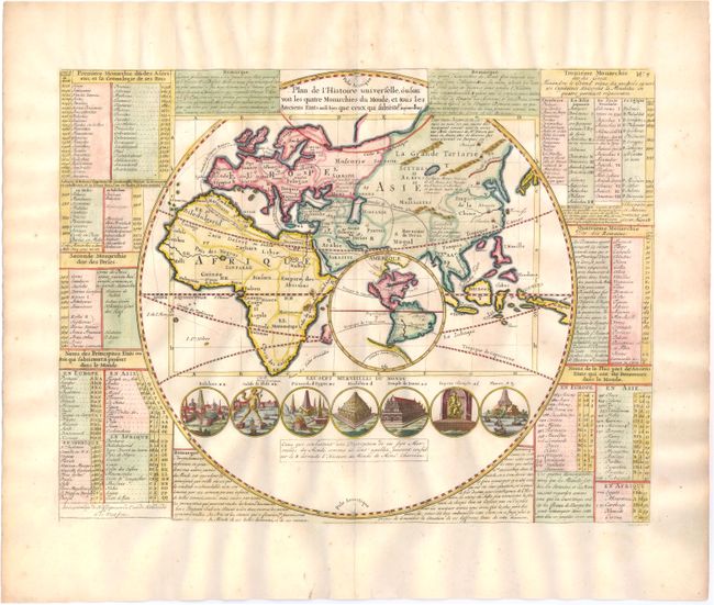 Plan de l'Histoire Universelle, ou l'on Voit les Quatre Monarchies du Monde, et Tous les Anciens Etats aussi bien que ceux qui Subsistent Aujourdhuy