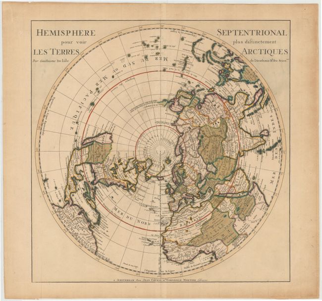 Hemisphere Septentrional Pour Voir Plus Distinctement les Terres Arctiques