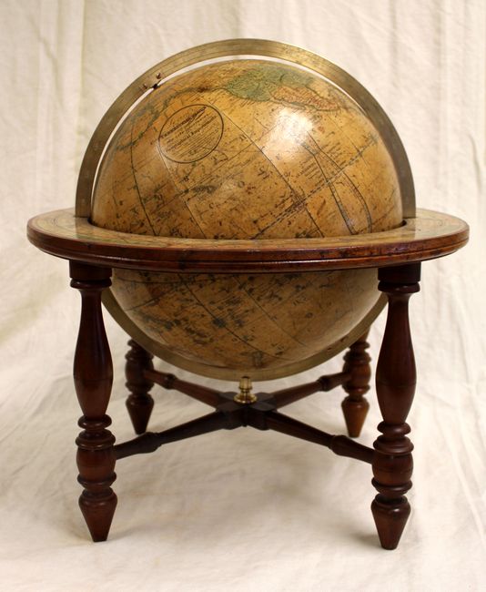 Loring's Terrestrial Globe Containing all the Late Discoveries and Geographical Improvements, also the Tracks of the Most Celebrated Circumnavigators [12-inch Terrestrial Globe]