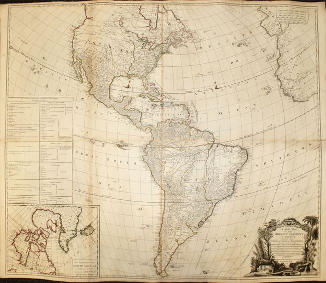 A New Map of the Whole Continent of America, Divided into North and South and West Indies wherein are Exactly Described the United States of North America...