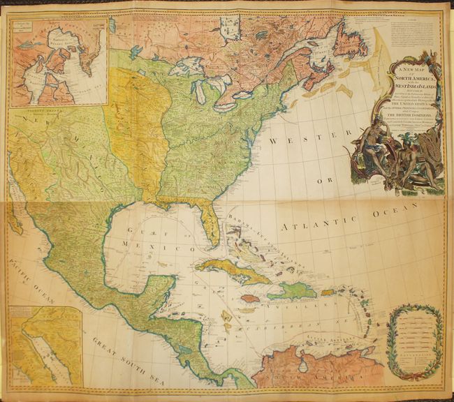 A New Map of North America; with the West India Islands. Divided According to the Preliminary Articles of Peace, Signed at Versailles, 20, Jan. 1783