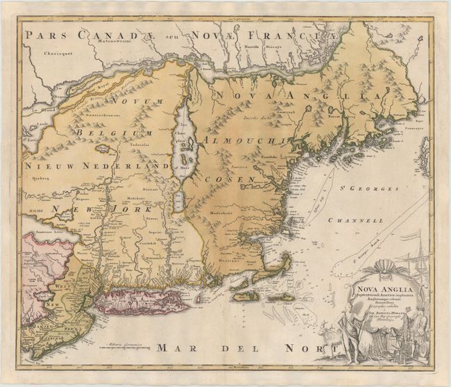 Nova Anglia Septentrionali Americae Implantata Anglorumque Coloniis Florentissima