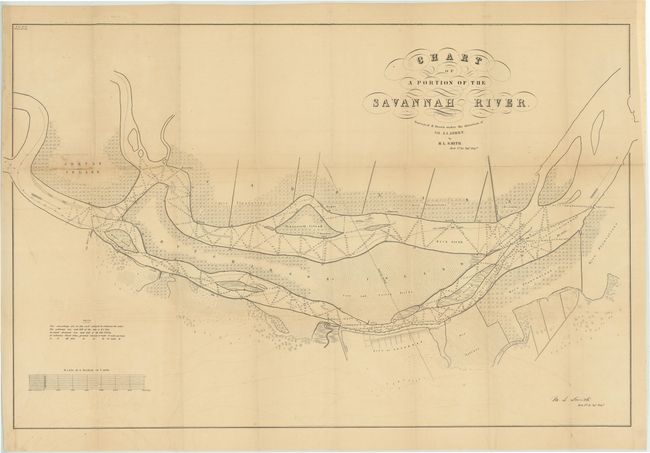 Chart of a Portion of the Savannah River
