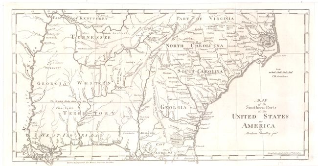Map of the Southern Parts of the United States of America
