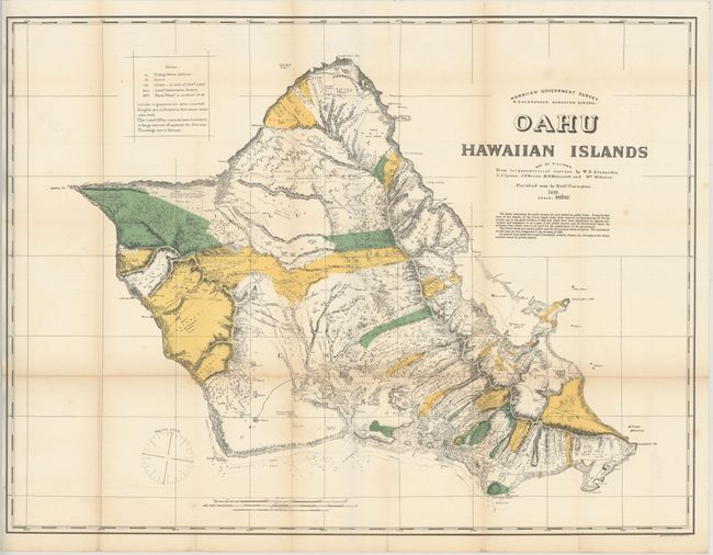 Hawaiian Government Survey, W. D. Alexander, Surveyor General. Oahu Hawaiian Islands