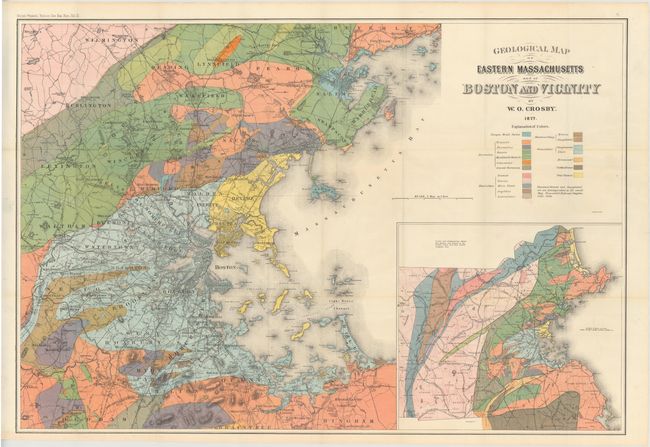 Geological Map of Eastern Massachusetts and of Boston and Vicinity