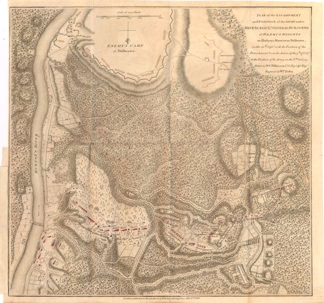 Plan of the Encampment and Position of the Army under his Excelly. Lt. General Burgoyne at Braemus Heights on Hudson's River near Stillwater...