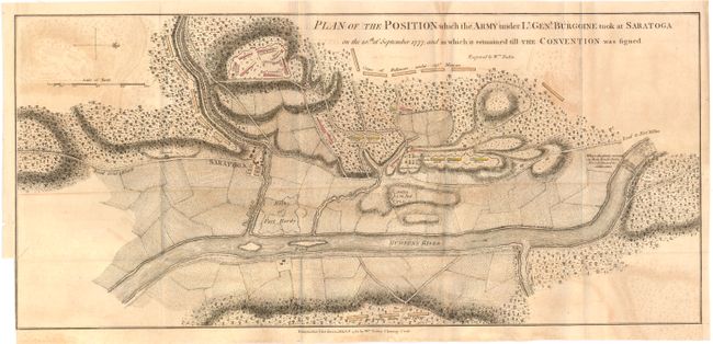 Plan of the Position which the Army under Lt. Genl. Burgoine Took at Saratoga on the 10th of September 1777...