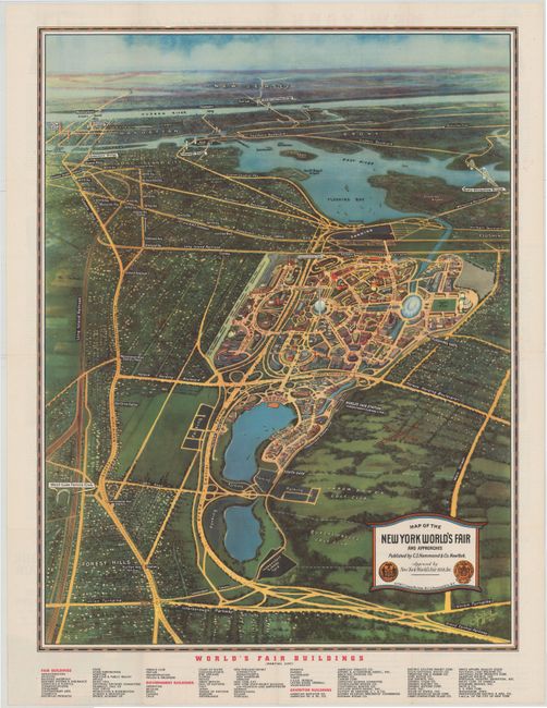 Map of the New York World's Fair and Approaches