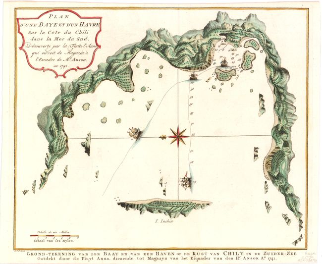 Plan d'une Baye et d'un Havre sur la Cote du Chili dans la Mer du Sud