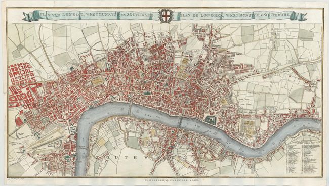 Plan van London, Westmunster en Southwark / Plan de Londres, Westmunster & Southwark