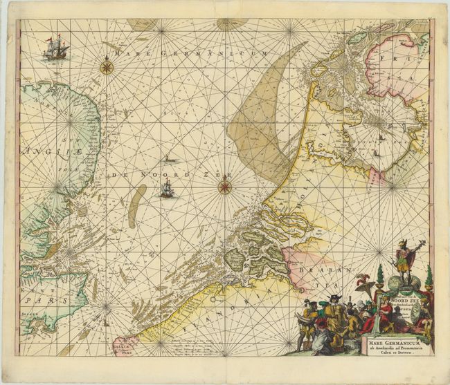 Pascaert van de Noord Zee van Ameland tot de Hoofden / Mare Germanicum ab Amelandia ad Promontoria Caleti et Doverae