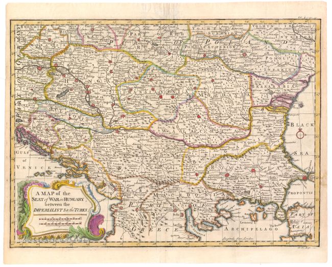 A Map of the Seat of War in Hungary, Between the Imperialists & the Turks