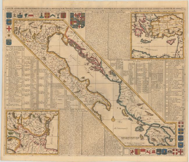 Carte de Geographie des Differents Etats de la Republique de Venise...