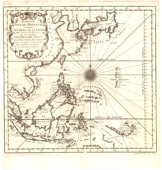 Suite de l'Ocean Oriental Contenant les Isles de la Sonde les Costes de Tunquin et de la Chine les Isles du Japon les Philippines Moluques
