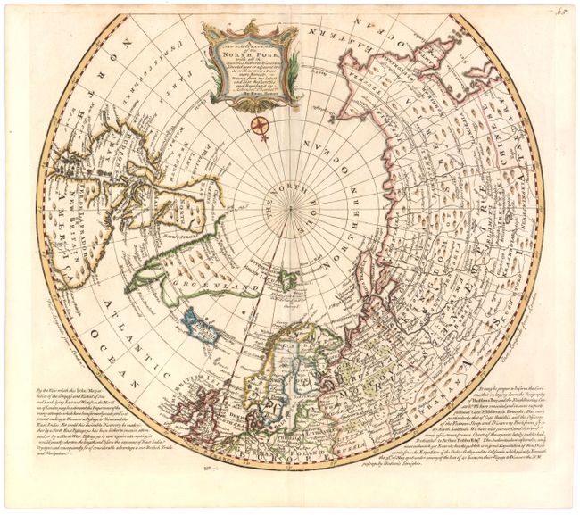 A New & Accurate Map of the North Pole, with all the Countries Hitherto Discovered, Situated Near or Adjacent to it, as well as Some Others More Remote