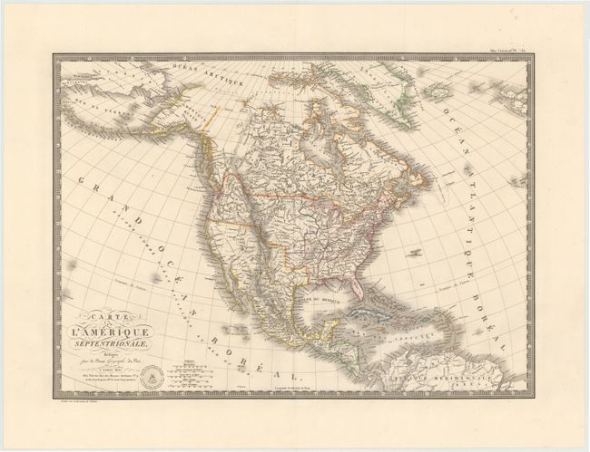 Carte de l'Amerique Septentrionale