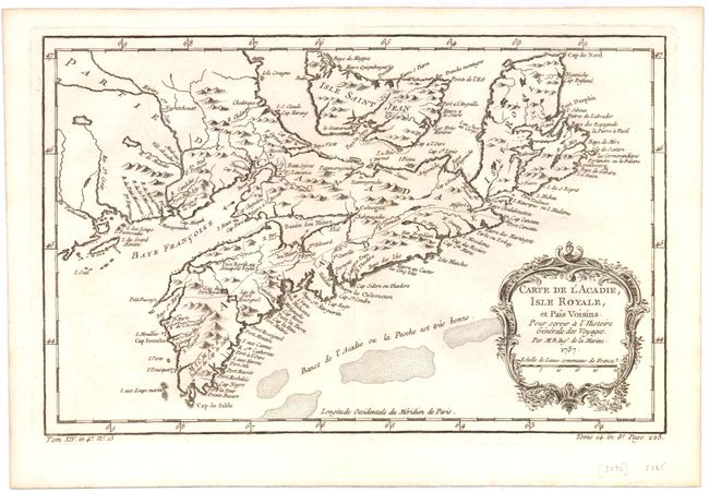 Carte de l'Acadie et Pais Voisins