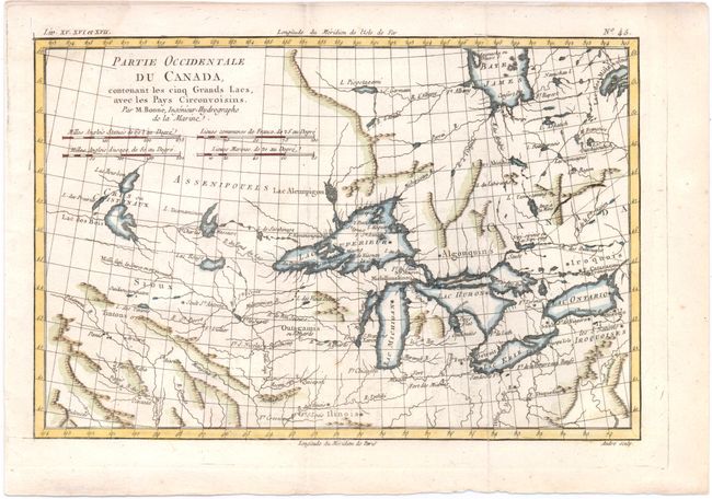 Partie Occidentale du Canada, Contenant les Cinq Grands Lacs, avec les Pays Circonvoisins