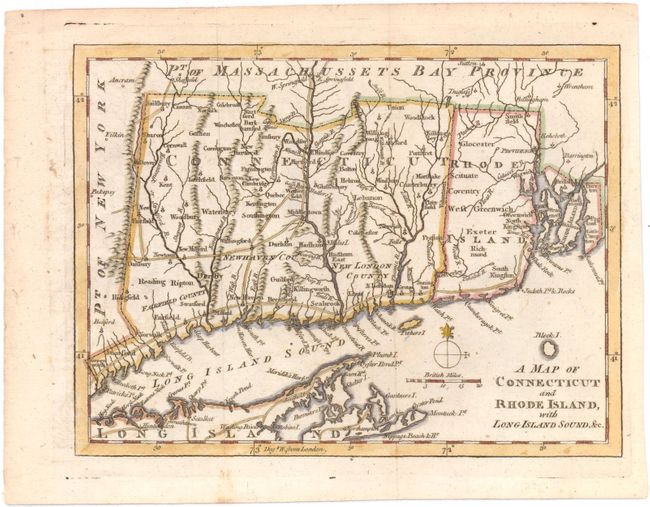 A Map of Connecticut and Rhode Island, with Long Island Sound, &c.