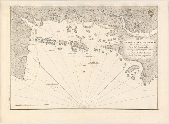 Plan de la Baie et du Havre de Casco et des Iles Adjacentes
