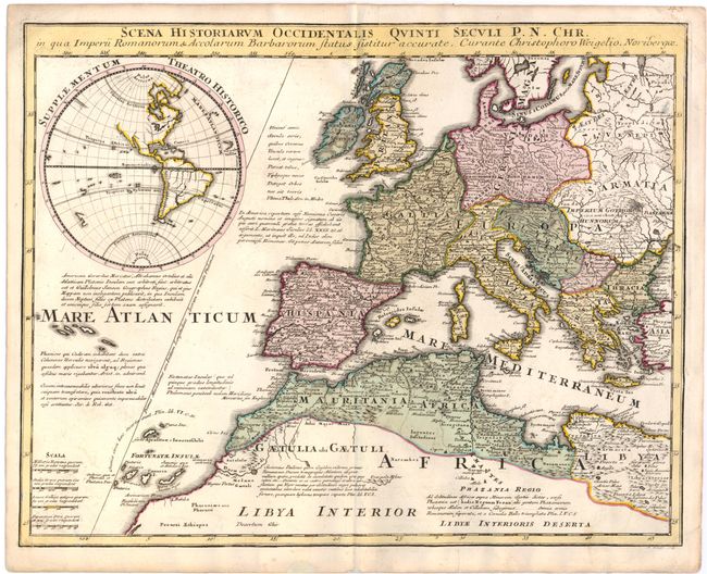 Scena Historiarum Occidentalis Quinti Seculi P. N. Chr. in qua Imperii Romanorum & Accolarum Barbarorum Status Sistitur Accurate