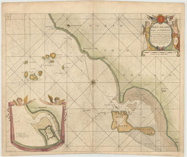 Holy Island Staples and Barwick is most Humbly Dedicated and Presented to Capt. Will Davies Vice Admirall to the Rt. Honorable the Earle of Torrington