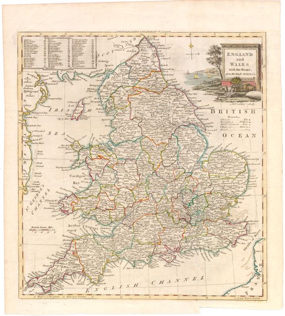 England and Wales with the Roads, from the Latest Survey's