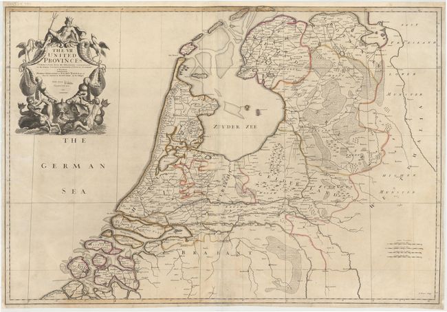 The VII United Provinces Corrected from the Observations Communicated to the Royal Society at London, & ye Royal Academy at Paris