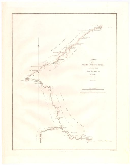 Sketch of the Pay-Ho or White River, and of the Road from Pekin to Geho Taken 1793