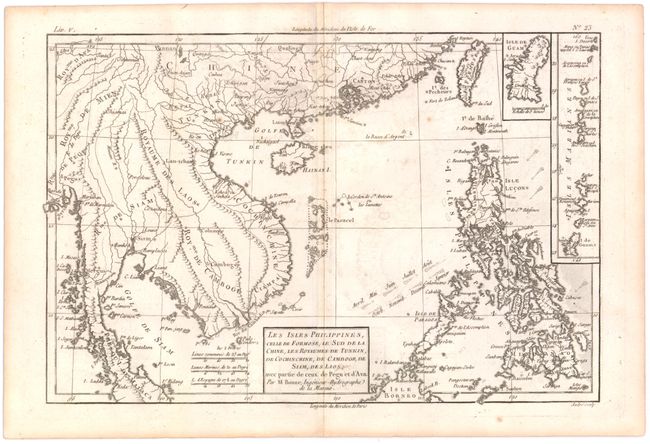 Les Isles Philippines, celle de Formose, le Sud de la Chine, les Royaumes de Tunkin, de Cochinchine, de Camboge, de Siam, des Laos; avec Partie de Ceux de Pegu et d'Ava