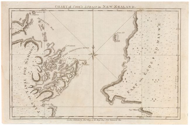 Chart of Cook's Strait in New Zealand