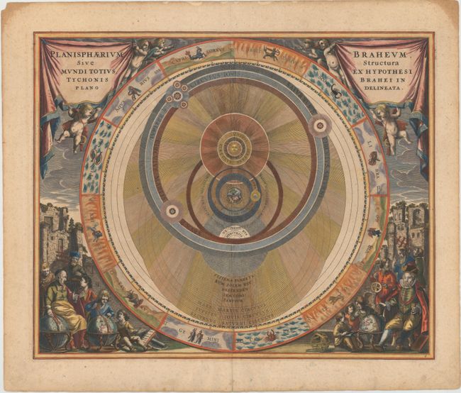 Planisphaerium Braheum, sive Structura Mundi Totius, ex Hypothesi Tychonis Brahei in Plano Delineata
