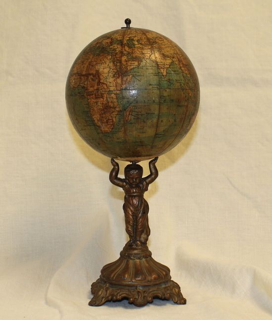 [6-Inch Terrestrial Globe] Erd-Globus 15 Cent. nach den Neuesten u. Besten Quellen Entworfen